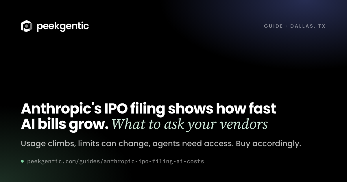 Preview card reading Anthropic's IPO filing shows how fast AI bills grow. What to ask your vendors.