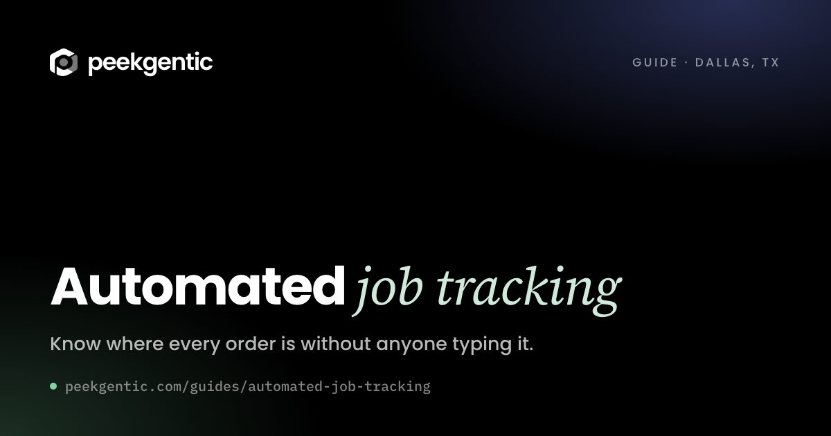 Preview card reading Automated job tracking