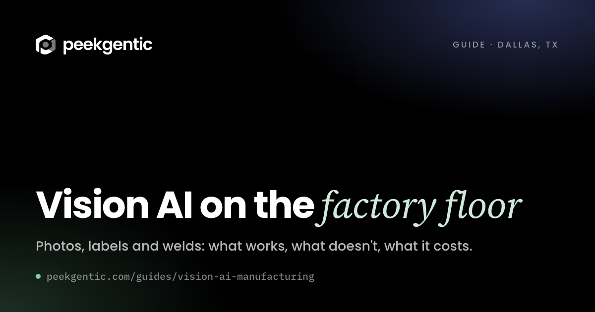 Preview card reading Vision AI on the factory floor